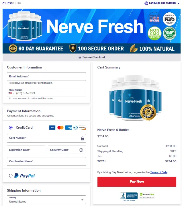 Nerve Fresh How to Buy